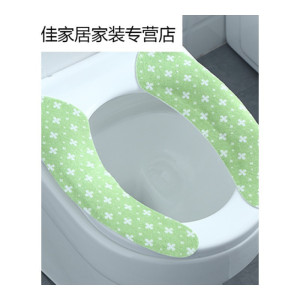 家柏饰(CORATED)家用防水自粘马桶垫座便套粘贴式毛绒坐垫厕所坐便器垫子贴马桶套