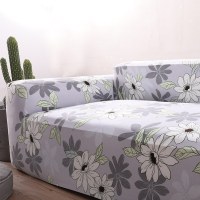 沙发套罩全包萬能套弹力通用型防滑懒人沙发罩皮沙发垫巾全盖 繁花似锦 M号[一般适145-185cm](尺寸可以咨询客服)