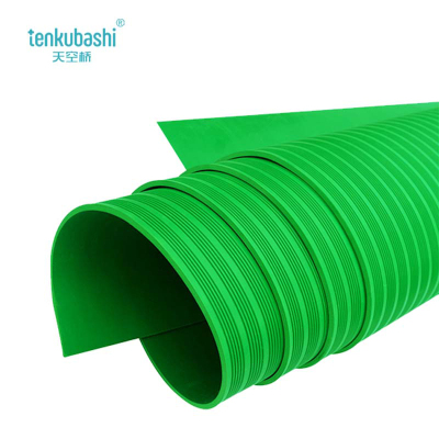 天空桥 绝缘胶皮 绿色条纹3mm*1米*10米 6kv 卷