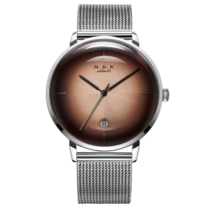 M.B.K欧美品牌男士全自动机械表 男表大表盘小众手表男款手表新款男表星球系列防水带日历1008-G