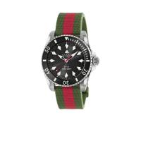 古驰(GUCCI)品男表 Dive 系列 自动机械腕表 复古条纹表带时尚休闲手表 YA136349-#