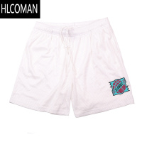HLCOMAN美式四分复古单层运动篮球短裤网眼透气裤宽松加大码夏季