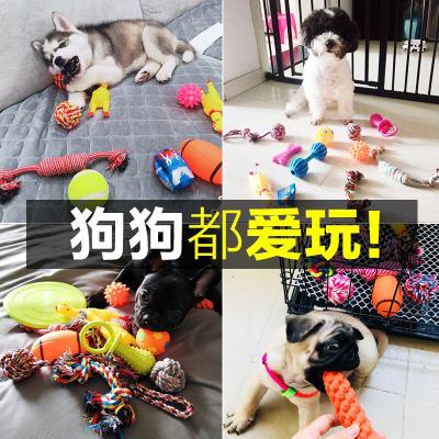 享弗宠物狗狗玩具用品耐咬磨牙解闷发声幼犬尖叫鸡毛绒小狗泰迪玩具球