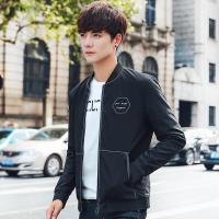 旗下秋冬季新款韩版男装夹克男士休闲上衣薄款棒球立领青年运动服外套