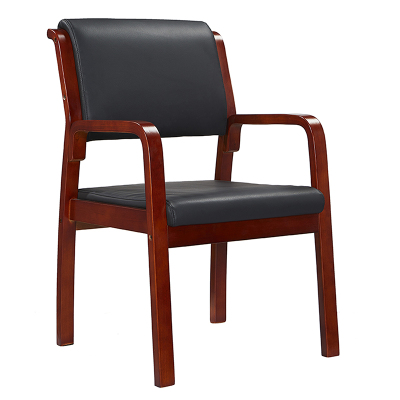 臻远 ZY5110315 办公会议椅办公皮椅电脑椅 黑色西皮