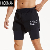 HLCOMAN运动短裤男夏季假训练紧身五分裤专业马拉松跑步健身裤