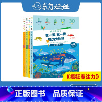 [正版]厚纸板书4本童书东方娃娃绘本疯狂专注力儿童游戏绘本幼儿园中班大班读物3-8岁数字敏感力数学逻辑思维训练注意力