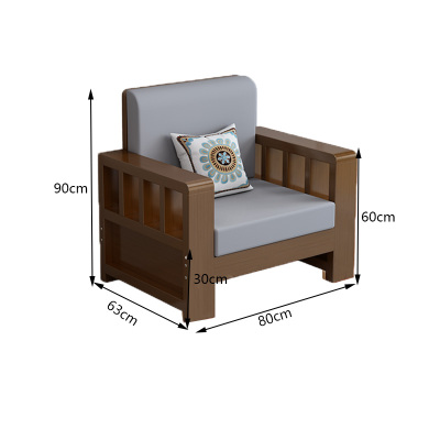 奥创黎 折叠沙发床 单人胡桃色 张
