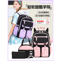 新款初高中生书包女高颜值休闲双肩包大容量多个层学生背包