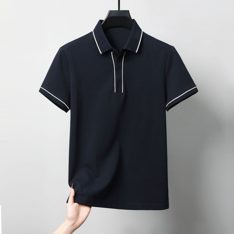 春夏新款男士短袖T恤简约圆领青年休闲纯色透气薄款棉质男装