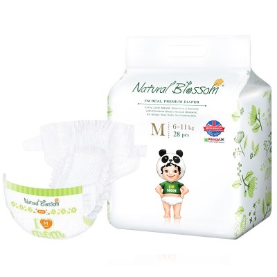 自然花蕾(NaturalBlossom)柔薄纸尿裤M码5-10kg28片