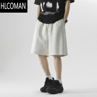 HLCOMAN美式纯色短裤男夏季2024新款潮牌宽松休闲五分裤运动篮球中裤