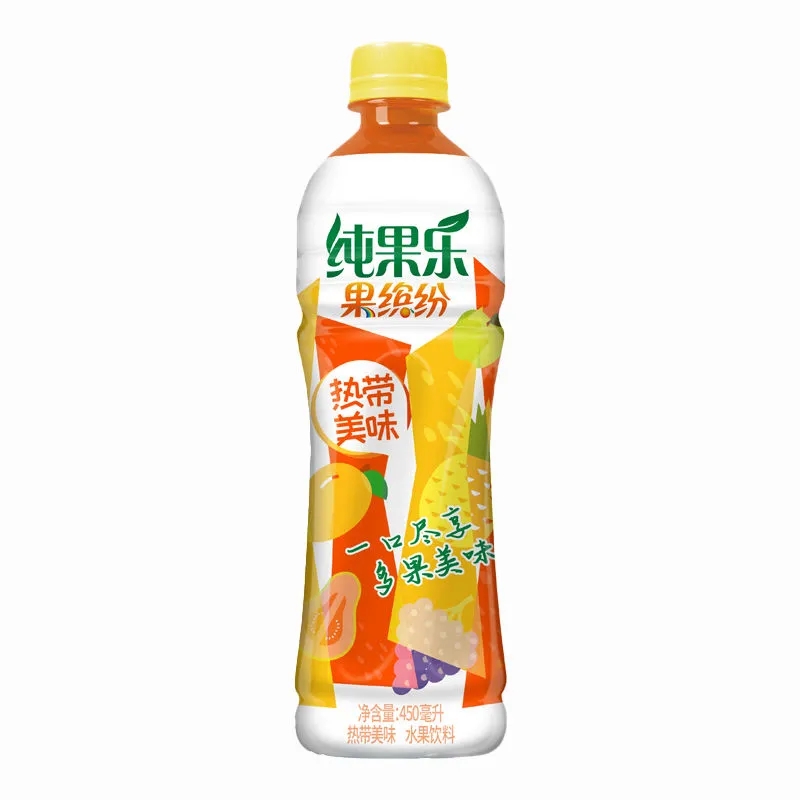 百事可乐 出品果缤纷 热带美味450ml/瓶 果汁饮料饮品整箱 多口味可选