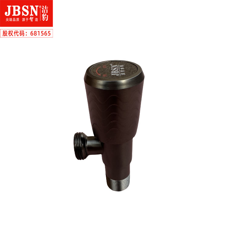 洁豹水暖不锈钢枪灰色三角阀