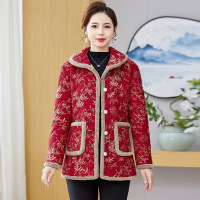 时尚中年女装时尚中老年妈妈棉衣棉服年大口袋婆婆装居家休闲