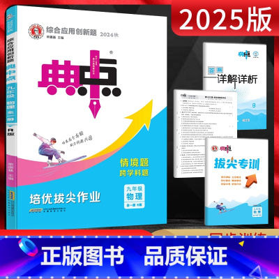 物理 九年级/初中三年级 [正版]2024版典中点九年级物理全一册人教版RJ 荣德基点中典初三9年级上下册同步课时作业练