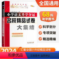 语文 小学升初中 [正版]2024版68所小学升学夺冠名校精品试卷大集结语文数学英语人教版小学生六年级上册下册升初中复习