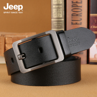 JEEP SPIRIT吉普男士皮带针扣牛仔男时尚简约百搭大气腰带纯牛皮