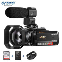欧达(ORDRO)实用版 4K摄像机专业直播录像机家用手持DV光学变焦高清数码摄影机vlog短视频会议 AC5
