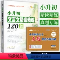 推荐套装[文言文120篇+小古文真题精选] 小学升初中 [正版]68所小升初文言文精读精练120篇3-6年级通用五六年级