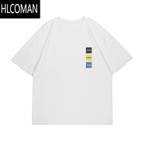 HLCOMAN@短袖T恤男夏季2025新款美式潮牌男生半袖男款