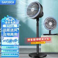 美的(Midea)五叶家用摇头落地扇轻音节能空气循环扇台地两用可拆洗电风扇 GAF20CA