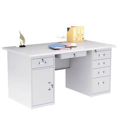 鑫睿辉 钢制 办公桌 1400*700*750mm 白色 张