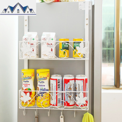 铁艺冰箱挂架侧壁挂侧面架厨房用品置物收纳挂钩架冰箱侧边调味架 三维工匠收纳层架