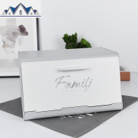 zakka杂货北欧冷淡风前开式翻盖家用零食化妆品整理收纳箱 三维工匠