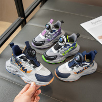 秋季新款童鞋轻便舒适运动男童跑步鞋透气儿童休闲鞋老爹鞋