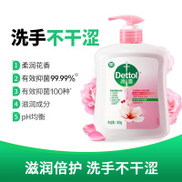 Dettol滴露健康抑菌洗手液滋润倍护500g深层清洁抑菌99.9%花果香温和护手不刺激