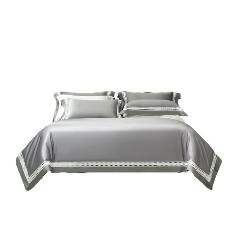 婵思 迷恋系列80支匹马棉工艺床上四件套