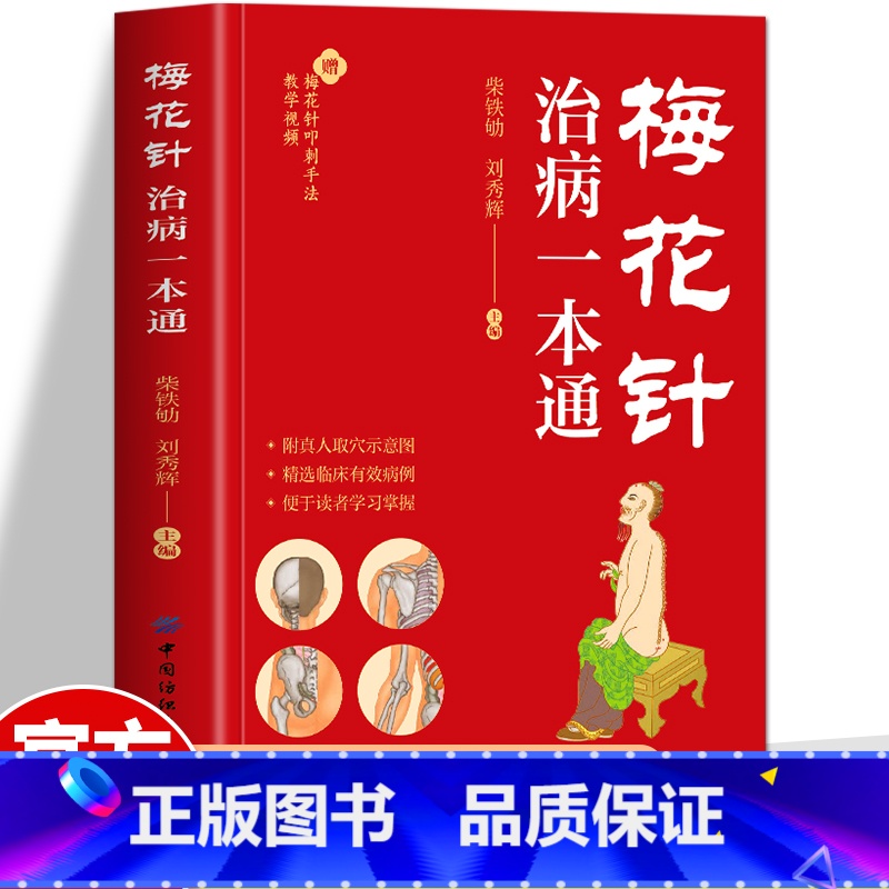 梅花针治病一本通 [正版]梅花针治病一本通 梅花针疗法 中医刺血梅花针教程 刺血治病一本通 梅花针刺血疗法全真图解 针灸
