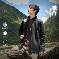 361°运动外套男新款针织加绒外套舒适常规上衣