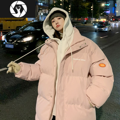 HongZun棉服2020年新款男中长款冬季加厚潮牌羽绒棉衣韩版潮流情侣装外套棉衣