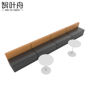 智叶舟组合沙发480*60*70cm+茶几*2套