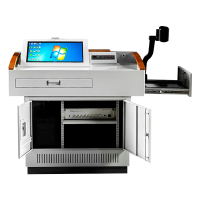 臻远 ZY-DMTYJT-06多媒体电脑桌木质桌面角度可调节抽拉式键盘抽屉1140*800*1000