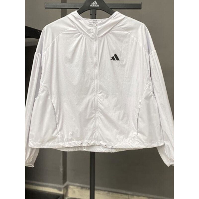 阿迪达斯 外套女装 新款运动服连帽轻薄透气夹克上衣 KC6014 D