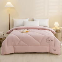 雅鹿柔软磨毛海岛棉立体边大豆冬被