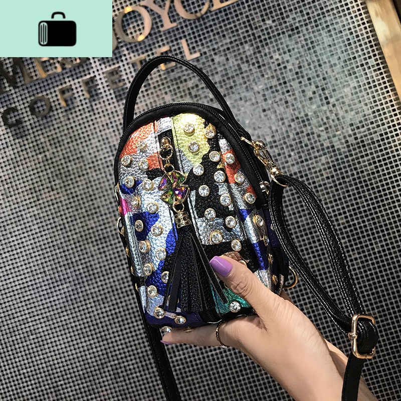 少女小包包女2020新款潮韩版百搭双肩包休闲迷你小背包单肩斜挎包NEW LAKE
