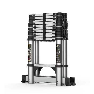 亿德宝铝合金竹节伸缩人字梯3.2+3.2M B-2ZJ架