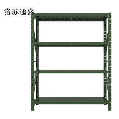 洛苏通盛消防铁锹镐农具摆放架安保装备器材存放架军绿色拆装盾牌货架1.5米长存放架1500*600*2000常规款