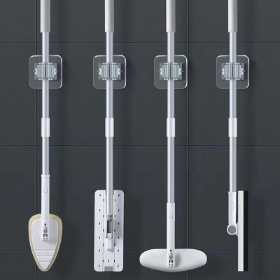 [补贴10%]拖把架免打孔拖把夹拖把挂钩卫生间挂架神器强力壁挂收纳承重厨房