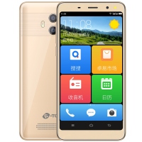 天语(K-TOUCH)K7 智能手机 全网通4G 双卡双待 老人 智能 模式双模式 支持人脸识别 2000mAh大电池 大内存 5.0英寸大屏幕 金色