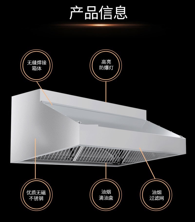 盛远商用油烟罩 排烟罩 1平米