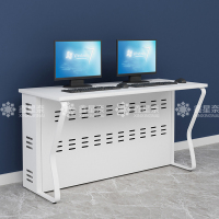 鑫星奈 钢架电脑桌培训桌机房电脑桌学习桌课桌 双人位H款