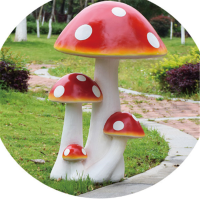有康YK-69户外摆件庭院仿真蘑菇