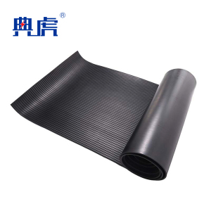 典虎 绝缘胶皮 黑色条纹10mm*1m*5m 卷