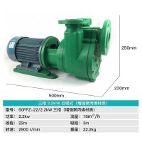 BONJEAN工程塑料FP离心泵 FPZ自吸泵耐腐蚀酸碱增强聚化工腐循环泵 50FPZ-222.2KW自吸式380v