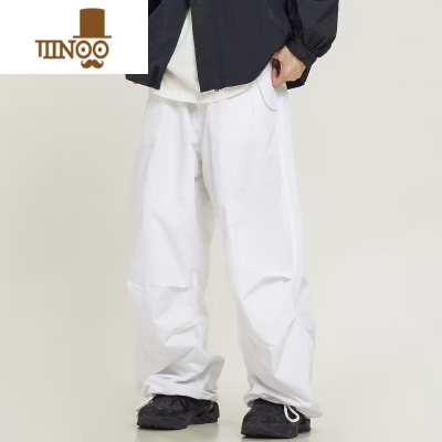 YANXU美式vibe复古工装裤男夏季薄款ins宽松直筒阔腿裤显瘦束脚休闲裤